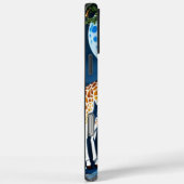 Giraffe onder volle maan Case-Mate iPhone case (Achterkant / Rechts)