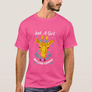 Giraffe ontwerp voor meisjes Giraffe Zoo Dierenvri T-shirt