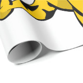 Giraffe op de fiets Kerstman Kerst Cadeaupapier (Rol Hoek)