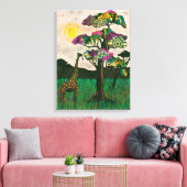 Giraffe op de Planes van Afrika Canvas Afdruk (Insitu (Woonkamer))