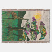 Giraffe op de Planes van Afrika Deken (Voorkant)