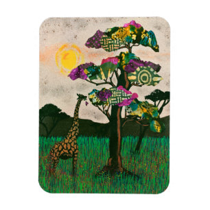 Giraffe op de Planes van Afrika Magneet
