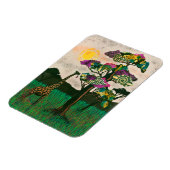 Giraffe op de Planes van Afrika Magneet (Linkerzijde)