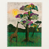 Giraffe op de Planes van Afrika Planner (Voorkant)
