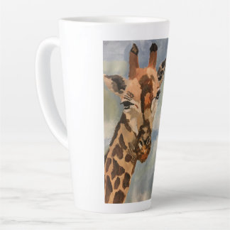 Giraffe op latte-mok latte mok