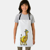 Giraffe op strand met draaiende ring en zonnebril schort (Insitu)