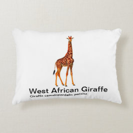 Giraffe op witte achtergrond kussen