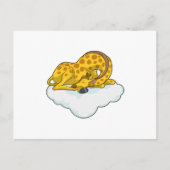 Giraffe op wolken briefkaart (Voorkant)