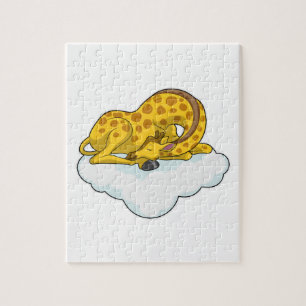 Giraffe op wolken legpuzzel