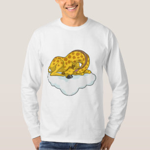 Giraffe op wolken t-shirt