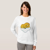 Giraffe op wolken t-shirt (Voorkant volledig)
