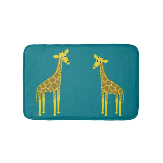 Giraffe paar badmat (Voorkant)