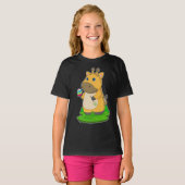 Giraffe Paasei Verfborstel T-shirt (Voorkant volledig)