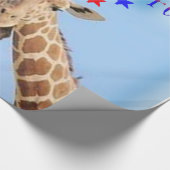 Giraffe pakpapier op 4 juli (Hoek)