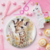 Giraffe Papieren Bordje (Feest)