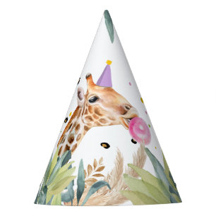 Giraffe Partij Dieren Safari Wilde Dieren Verjaard Feesthoedjes