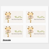 Giraffe Party Favor Label Stickers (Vel)