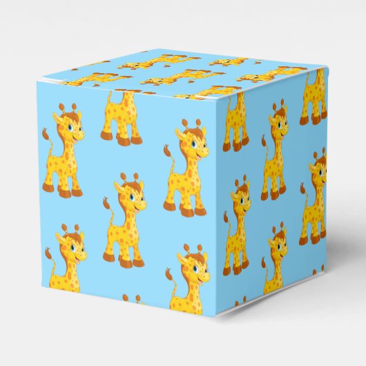 Giraffe Party for Box Bedankdoosjes (Voorkant Zijde)