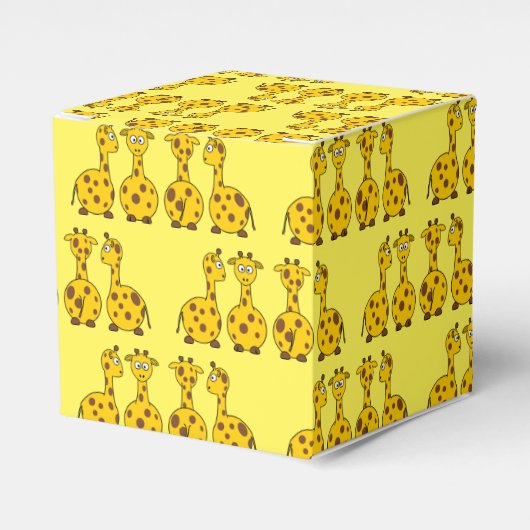 Giraffe Party for Box Bedankdoosjes (Voorkant Zijde)