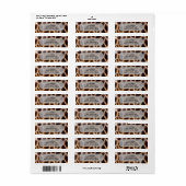 Giraffe patches gepotte Sjabloon huidstructuur Etiket (Full Sheet)