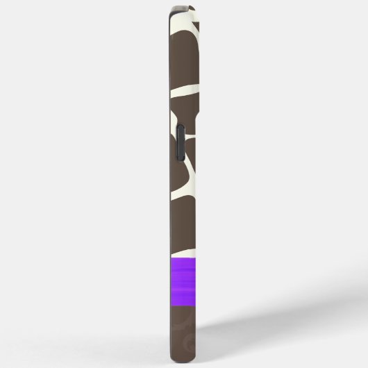 Giraffe Patroon Gedrukt lint en rohineston Case-Mate iPhone Case (Achterkant / Rechts)