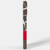 Giraffe Patroon Gedrukt Lint Faux Crystal Case-Mate iPhone Case (Achterkant / Rechts)