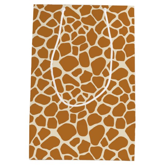 Giraffe Patroon Gift Bag Medium Cadeauzakje (Achterkant)