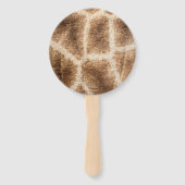 Giraffe patroon handwaaier (Achterkant)