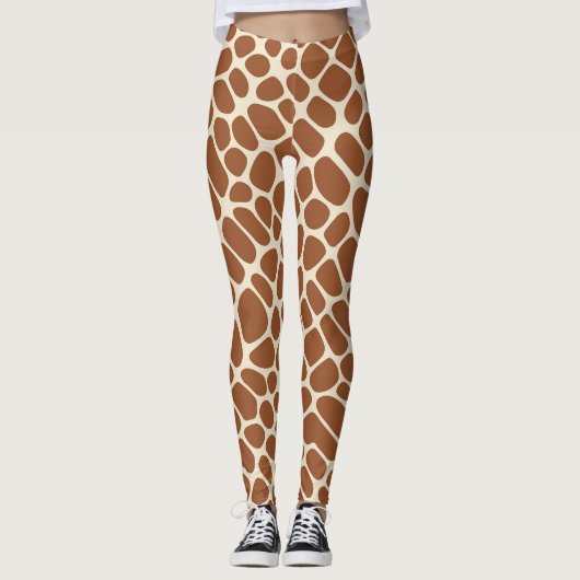 Giraffe Patroon Leggings (Voorkant)