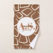 Giraffe Patroon Monogram Pickleball Towel Handdoek (Handdoek)