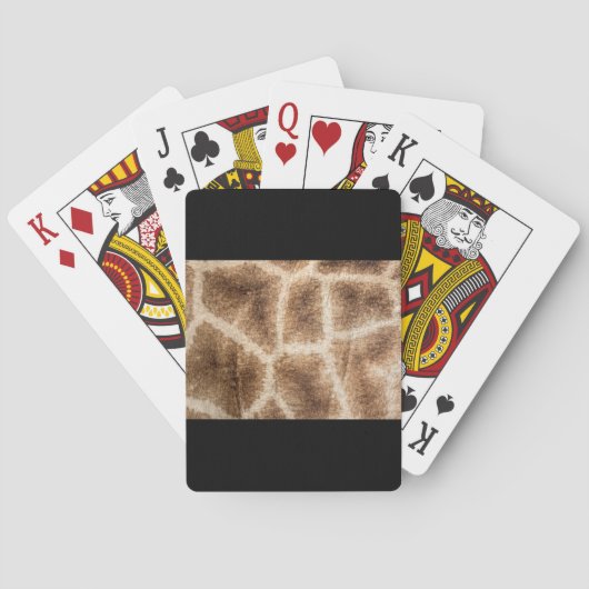 Giraffe patroon pokerkaarten (Achterkant)