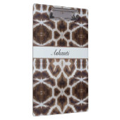 Giraffe patroon safari stijl aanpasbaar klembord (Rechts)