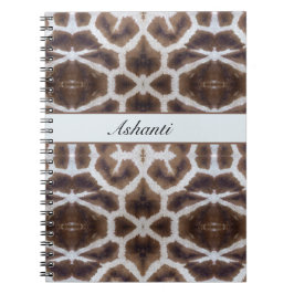 Giraffe patroon safari stijl aanpasbaar notitieboek