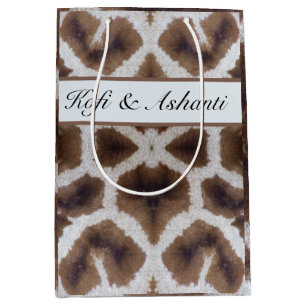 Giraffe Patroon Safari Stijl Medium Cadeauzakje