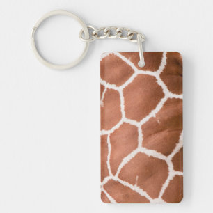 Giraffe patroon sleutelhanger