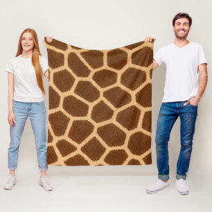 Giraffe Patroon Stijlvolle Gezellige Woonkamer Fleece Deken