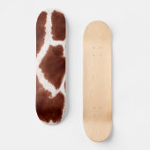 Giraffe Pattern Animal Print Skateboard (Voorkant)