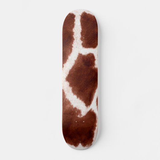 Giraffe Pattern Animal Print Skateboard (Voorkant)