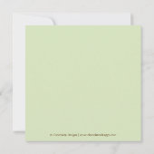 Giraffe Pattern Baby shower nodigt uit met Brown B Kaart (Achterkant)