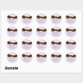 Giraffe Pattern Baby shower Stickers (Vel)