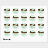 Giraffe Pattern Baby shower Stickers (Vel)