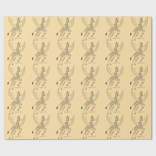 Giraffe + pegasus = Giraffsus Cadeaupapier (Vlak)