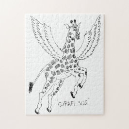 Giraffe + pegasus = Giraffsus Legpuzzel