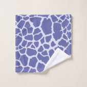 Giraffe Periwinkle Print Bad Handdoek (Wasdoekje)