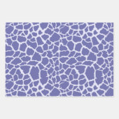 Giraffe Periwinkle Print Inpakpapier Vel (Voorkant 3)