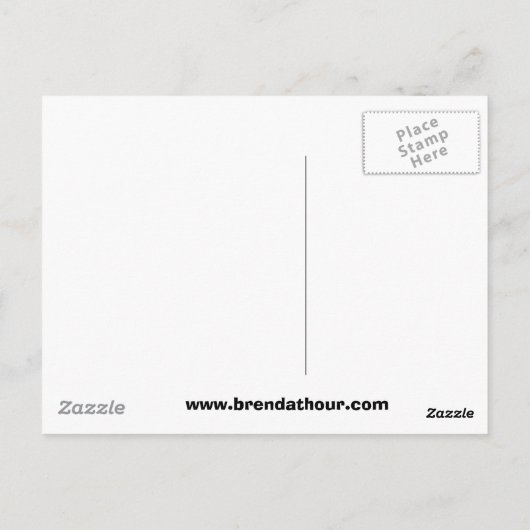 Giraffe Permanent Briefkaart (Achterkant)