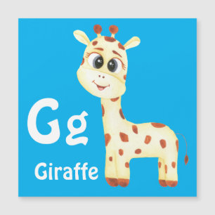 Giraffe personaliseren ABC: Letter G - Jouw namen 