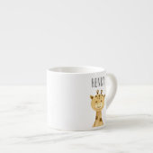 Giraffe Personnalisée Enfants Mini Mug (Devant droit)
