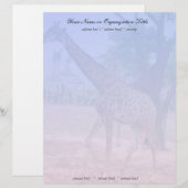 giraffe persoonlijk briefhoofd (Voorkant / Achterkant)