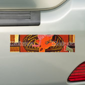 Giraffe Pet Art Print Bumpersticker (Op auto)